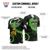 Peeling Corny Green Custom Cornhole Jersey